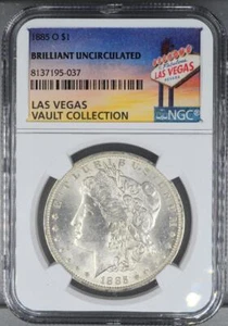 Dólar Morgan 1885-O NGC Brillante Colección de la Bóveda de Las Vegas sin circular - Imagen 1 de 3