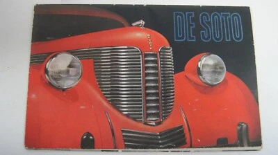 Carpeta folleto original 1938 DeSoto convertible cupé sedán, bonito Foto 1 de 4