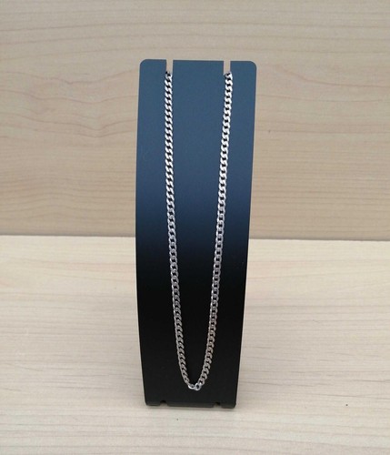 Collana catena cordolo argento taglio 6 lati Gucci SV925 originale accessorio 60 5 cm 23 8 pollici