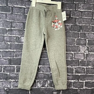 Disney Mickey Kid's Small 6/7 Daisy Donald Goofy Jogger Pants Sweatpants Gray - Picture 1 of 10