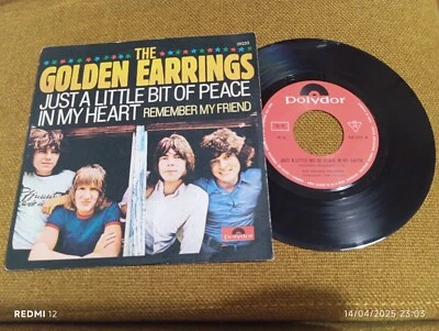 Golden Earrings Just a little bit of  peace in Polydor 7":+PS Italy Mint 1968 - Image 1 of 2