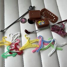 Barbie Misc Items TV Hangers Golf Clubs Suit Case Vintage 1970’s Originals