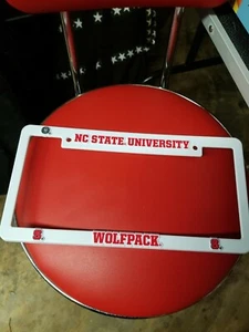 NC State License Plate Tag Frame College University Plate Frame Ships Today FREE - Picture 1 of 2