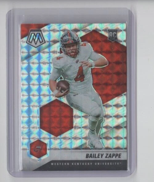 2022 Panini Mosaic Draft Mosaic Prizm Bailey Zappe Parallel Rookie Card #20 RC - Image 1 of 1