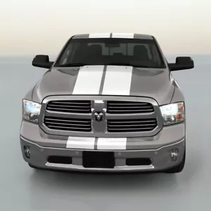 10" VINYL RALLY STRIPES RACING STRIPE + BONUS KIT For DODGE RAM 1500 2500 3500 - Foto 1 di 4