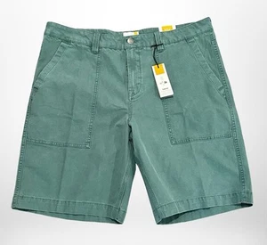 Timberland Shorts Mens 38 Green Relaxed Fit Utility Pocket Outdoor Casual New - Picture 1 of 8
