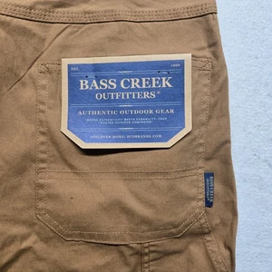NEW Bass Creek Outfitters Workwear Shorts Khaki Stretch Outdoor Gear Durable 34 - Picture 1 of 8