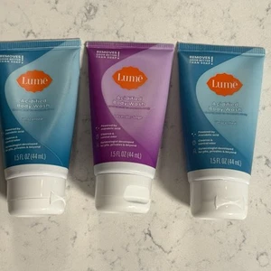 Lot of 3 - Lume Acidified Body Wash Unscented & Lavender Travel Size 1.5 fl oz - Picture 1 of 8