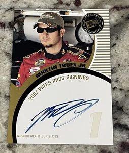 2007 Press Pass Signings Gold Martin Truex JR. Auto #’D 25/50 NASCAR Champion  - Picture 1 of 2