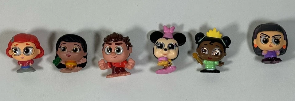 Lot Of 6 Disney Doorables Minnie Mouse, Mei Lee, LILO, Tiana, Wreck It Ralph - Image 1 of 1
