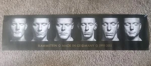 RAMMSTEIN MADE IN GERMANY 1995-2011 ORIGINAL CONCERT PURCHASE POSTER 200 X 50 CM - Picture 1 of 12