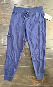 Med Couture Touch Joggers Women’s Scrub Pants XS petiteNavy Blue NEW - Picture 1 of 5
