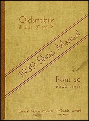 Manuale Di Riparazione Originale OEM Canadese Per Oldsmobile E Pontiac 1939 - Immagine 1 di 2