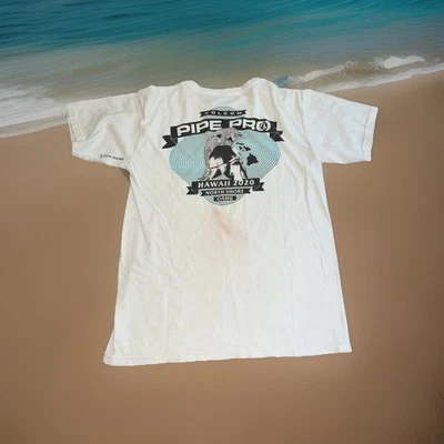 Volcom Pipe Pro Bonzai Pipeline Hawaii 2020 Shore North Shore SHIRT Small Vtg. - Image 1 of 4
