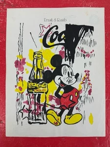Andy Warhol (Handmade) Mixed Media Paper Painting Signed and Stamped - Picture 1 of 2