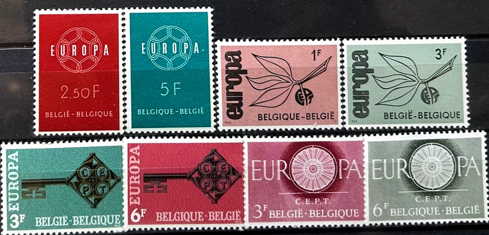 Belgium, Europa CEPT  4 Sets. MNH. - Image 1 of 1