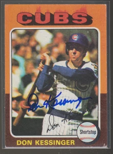 Autographed 1975 Topps Don Kessinger - Cubs - Picture 1 of 1