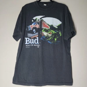 Camiseta Budweiser Reimpresión XL Truck Frog This Buds For You Puntada Única - Imagen 1 de 7