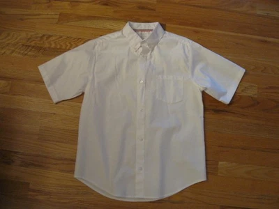 Camisa de vestir Oxford de manga corta French Toast blanca 16 Husky para niños Foto 1 de 2