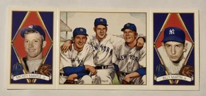 Mickey Mantle Billy Martin 1993 Upper Deck B.A.T. Triple Fold #141 A14 - Picture 1 of 2