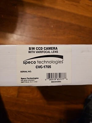 New (Open Box) Speco CVC-1705 B&W Bullet CCTV Camera - Image 1 of 2