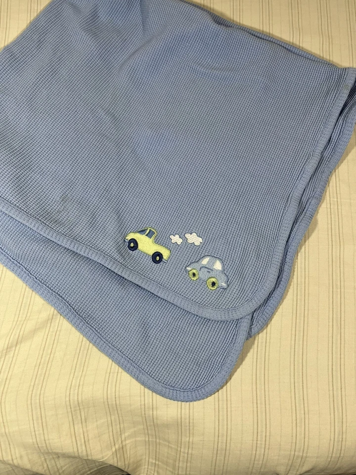 Трудно найти винтажное тепловое синее милое зеленое одеяло для грузовика автомобиля A1 - Изображение 1 из 4