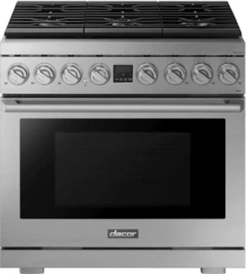 Dacor Transitional 36" 不锈钢 独立式的 Gas Smart Range DOP36P86GLS — 第 1/4 张图片
