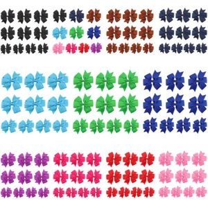 10 Packs Baby Girls Cute Ribbon Bow Hair Clips Hairpins Toddler Hair Accessories - Picture 1 of 12