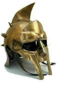 Casco Vikingo Gladiador Máximo Medieval Caballero Antiguo Griego Romano Armadura Casco - Imagen 1 de 4