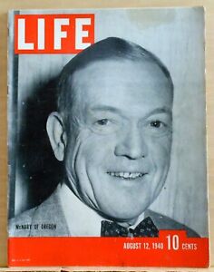 Life Magazine - August 12, 1940 - McNary of Oregon, Joe DiMaggio & Bucky Walters