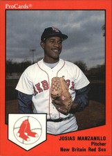 1989 New Britain Red Sox ProCards #606 Josias Manzanillo