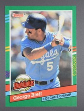 1991 DONRUSS GEORGE BRETT HIGHLIGHTS BASEBALL CARD # BC19