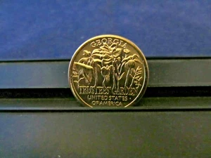 2019 D ONE MS UNC BU Georgia Innovation Dollar TRUSTEES' GARDEN 1730s - Picture 1 of 2