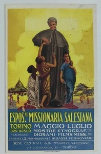 58508 Cartolina Illustrata - Esposizione missionaria salesiana - RIPRODUZIONE - Picture 1 of 4