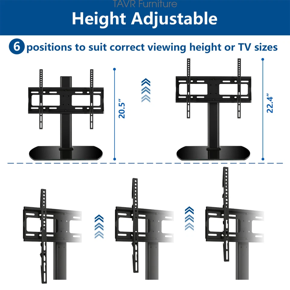 TV Wall Mount VESA 400x400 Bracket 26 32 47 55 Inch for Samsung Sony LG LCD TV