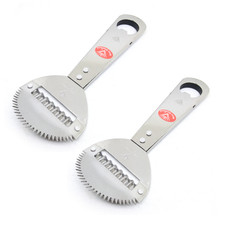Set 2 PZ COCCO patata Grattugia Raschietto TRITURATORE Frutta Cibo Affettatrice Y peelerl 807K