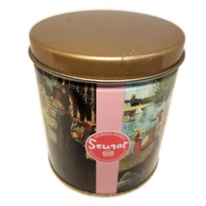 Vintage 1996 Olive Can Co 4" Art Tin Container Canister Museum Masters Seurat - Picture 1 of 12