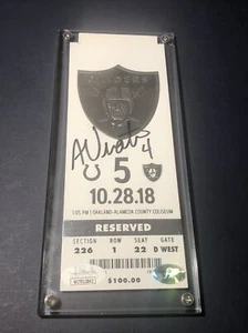 JSA Adam Vinatieri NFL Scoring Points Record Autographed Signed Ticket 10/28/18 - Picture 1 of 9