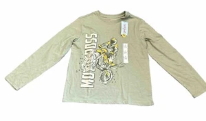 Cat & Jack Jungen Langarm Motorcross helloliv Strickshirt Gr: L (10/12) Neu mit Etikett - Bild 1 von 3