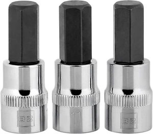 BRAZEN 11Mm Hex Bit Socket/Allen Driver Three Pack (3/8" Drive, Short) - Picture 1 of 12