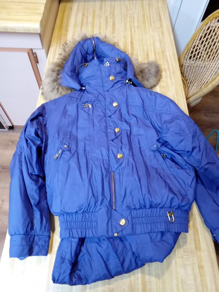 Bogner Ski Suit Jacket S6 Pants S8 And Head Bands Turtle Furgo Servac Rare Vtg - Image 1 of 4