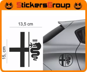 KIT ADESIVI ALFA ROMEO SERBATOIO TAPPO STICKER 156 147 159 MITO TUNING - Foto 1 di 1