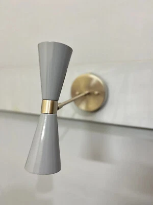 Mid-Century Italian 2 Light Wall Sconce Mid Century Modern -Sputnik Light - Image 1 of 4
