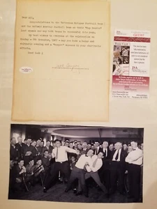 RARE 1967 Signed Jack Dempsey JSA Letter Tottenham Hotspur Futball Euro Champs  - Picture 1 of 7