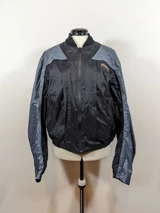 Vintage Olympia Moto Sports Motorcycle Jacket Black/Grey Small Good Condition - Picture 1 of 10