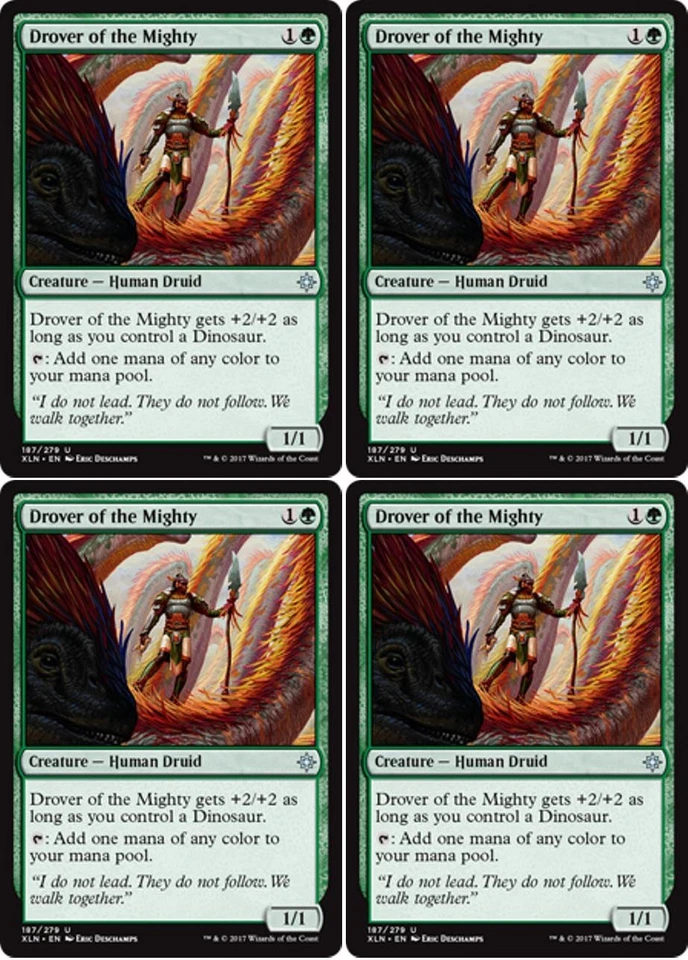 MTG - 4x DROVER OF THE MIGHTY - Ixalan (U) - Image 1 of 1