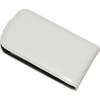Custodia Prestige Book Case Slim Flip Cover Libro Verticale  Htc Desire C Bianca - Immagine 1 di 3