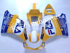 Fit for 1996-2002 Ducati 748/996/916 FILA Yellow Blue ABS Injection Fairing Kit - Foto 1 di 6