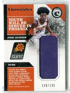 Camiseta Panini Chronicles Josh Jackson 2017-18 reliquia 148/199 Phoenix Suns - Imagen 1 de 1