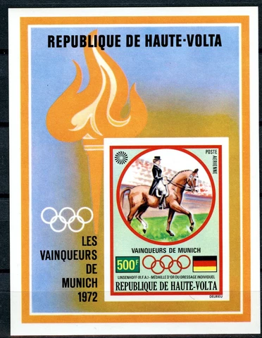 Haute Volta 1972 Cup Winners Munich J.O.Michel 404 Bloc 8 ND / Imperfect Cover
